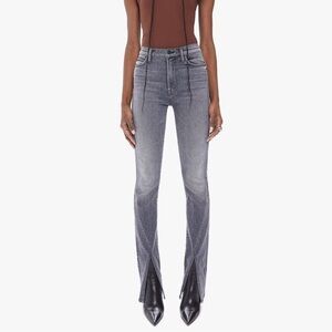 MOTHER The Rascal Sliced Up Heel Digging Up Dirt Denim Size 30
